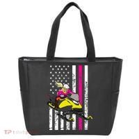 American Snowmobile Rider American Flag Snowmobile Tote Bag thumb 0