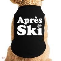 Apres Ski Retro Style Snowflake Gift Doggie Tank thumb 0