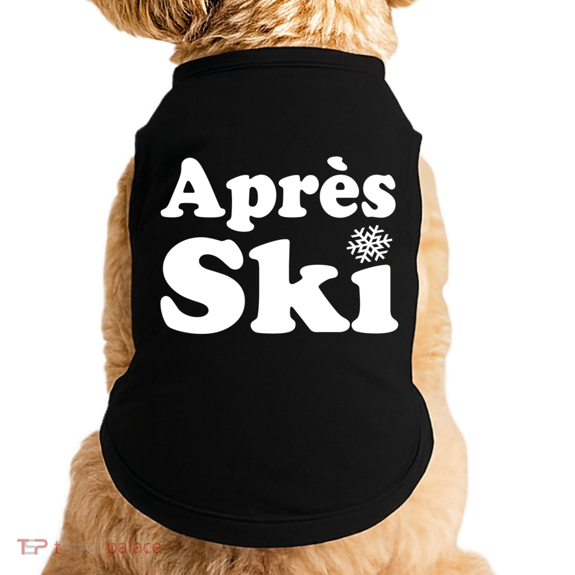 Apres Ski Retro Style Snowflake Gift Doggie Tank