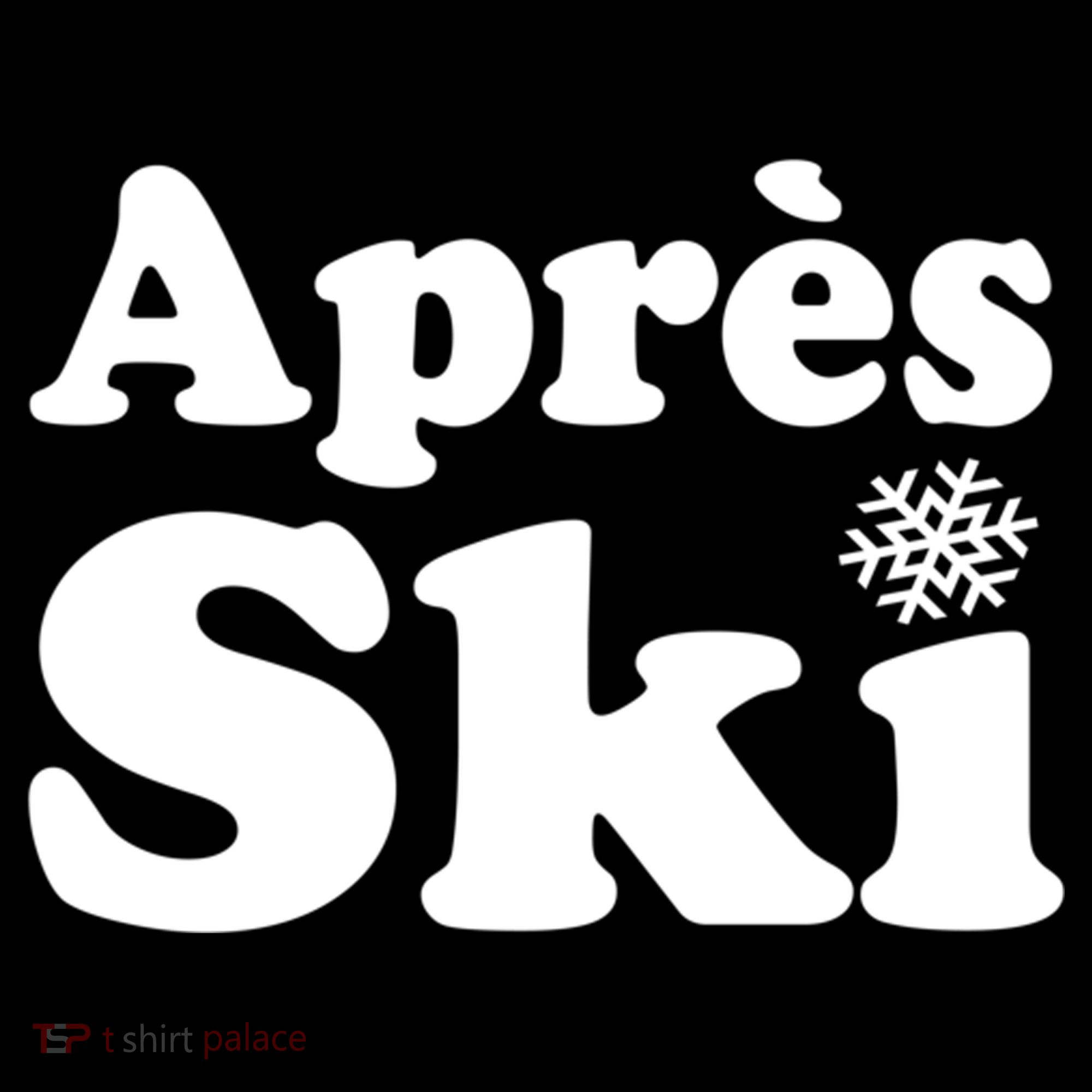 Apres Ski Retro Style Snowflake Gift Doggie Tank