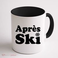 Apres Ski Retro Style Snowflake Gift Coffee Mug thumb 1