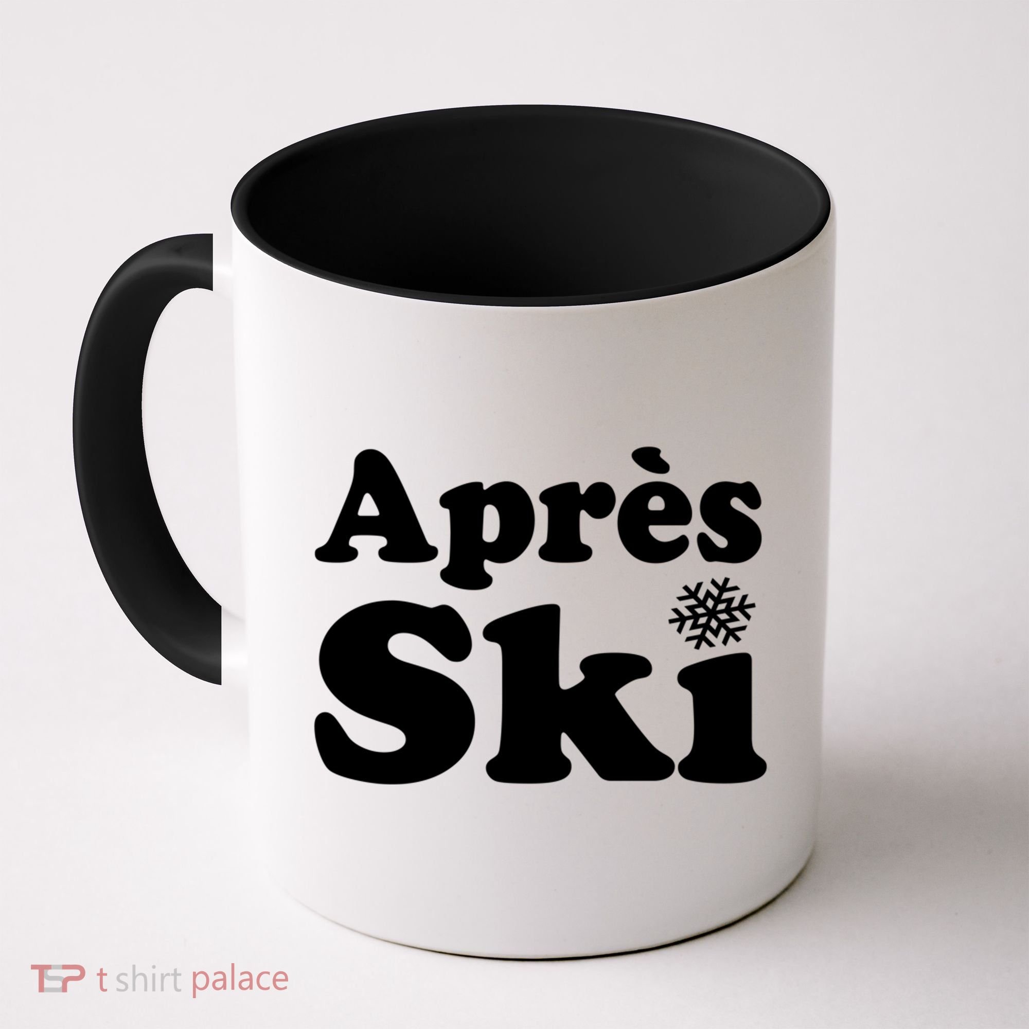 Apres Ski Retro Style Snowflake Gift Coffee Mug
