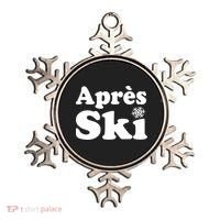 Apres Ski Retro Style Snowflake Gift Ornament thumb 0