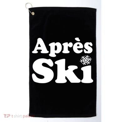 Apres Ski Retro Style Snowflake Gift Golf Towel