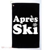 Apres Ski Retro Style Snowflake Gift Golf Towel thumb 0