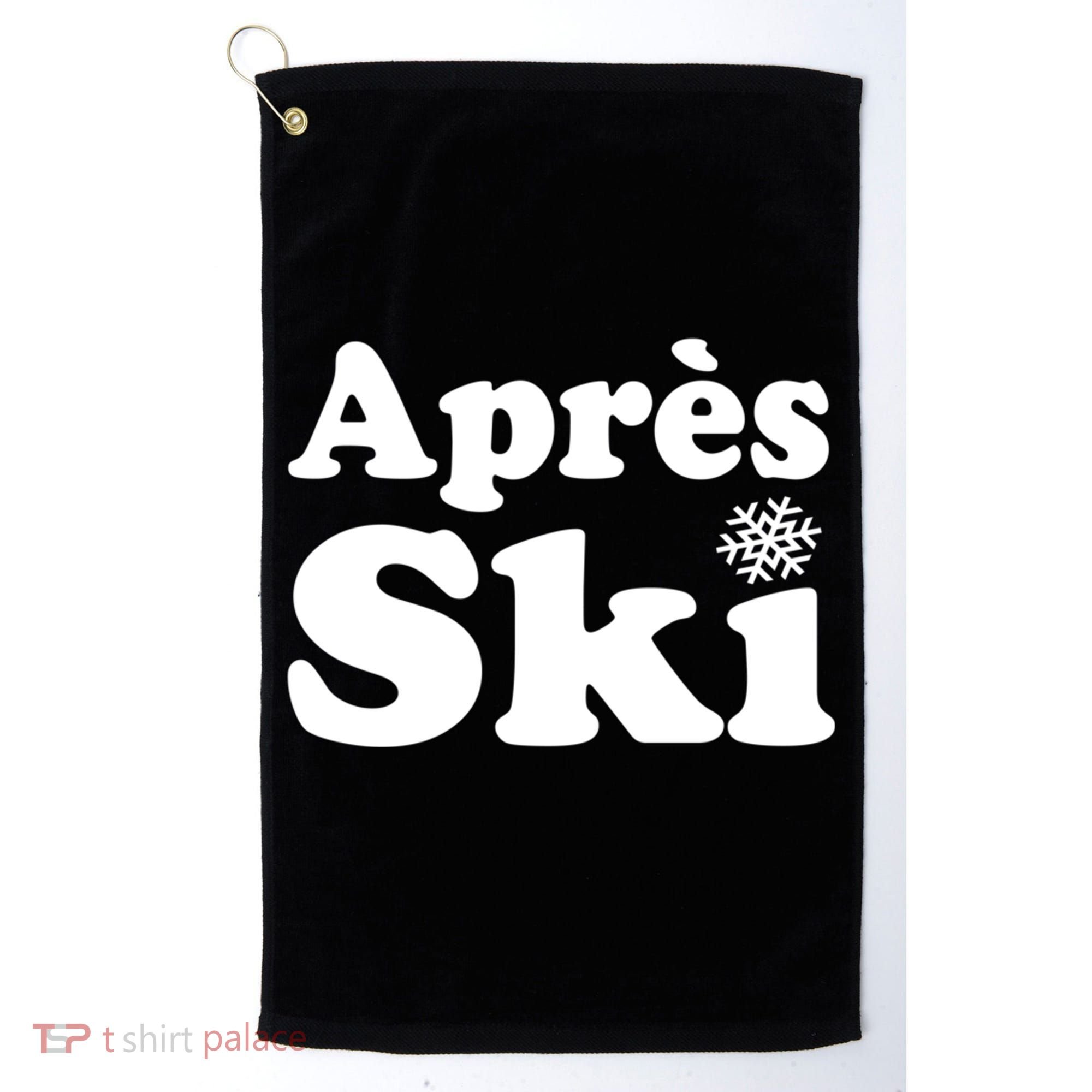 Apres Ski Retro Style Snowflake Gift Golf Towel