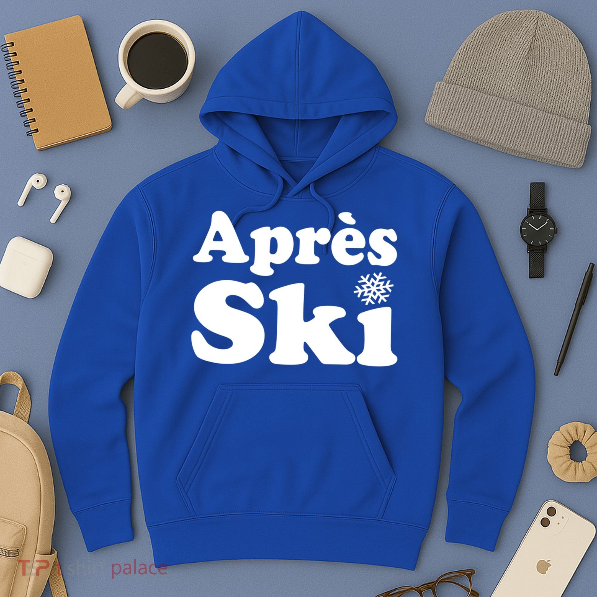 Apres Ski Retro Style Snowflake Gift Hoodie