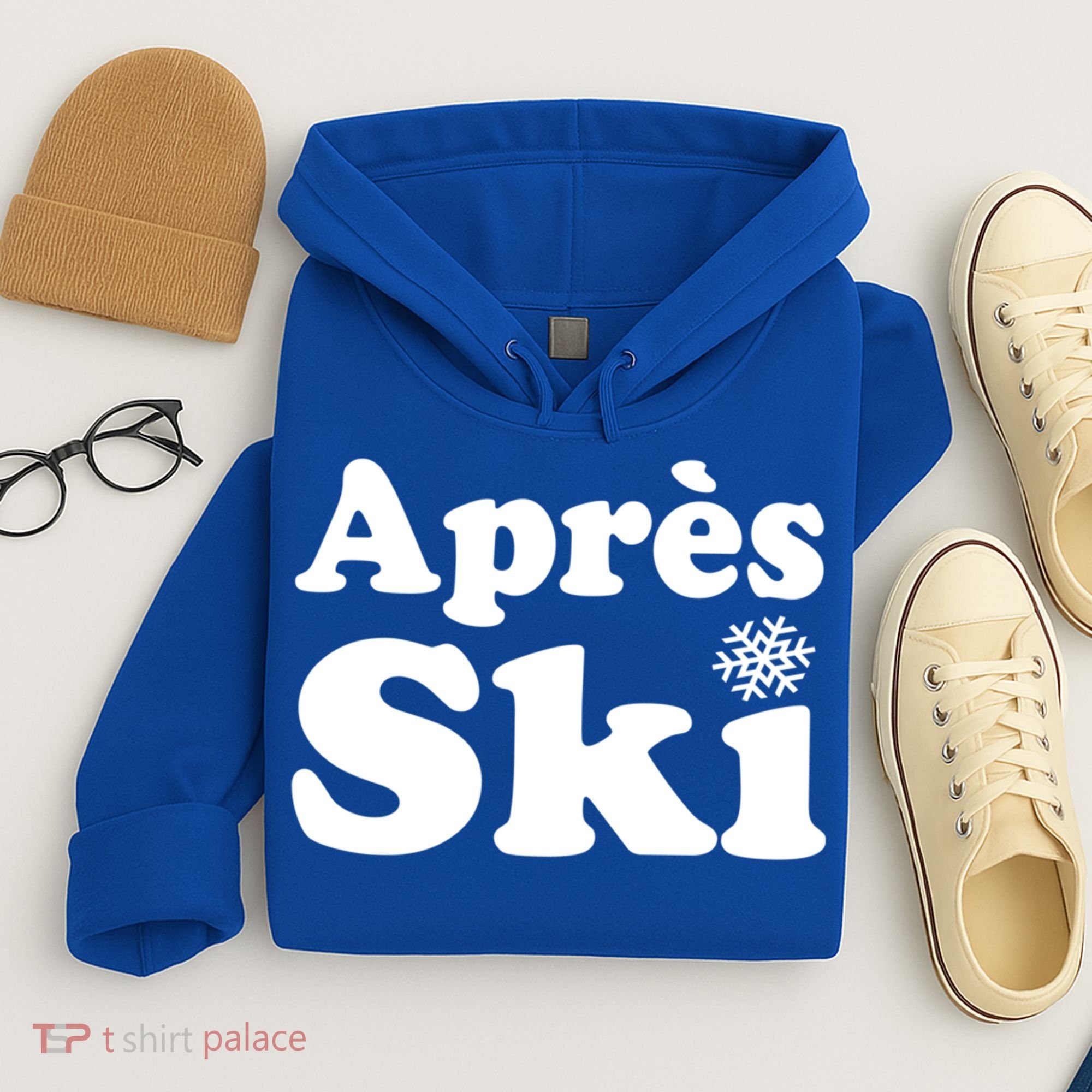 Apres Ski Retro Style Snowflake Gift Hoodie