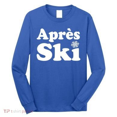 Apres Ski Retro Style Snowflake Gift Long Sleeve Shirt
