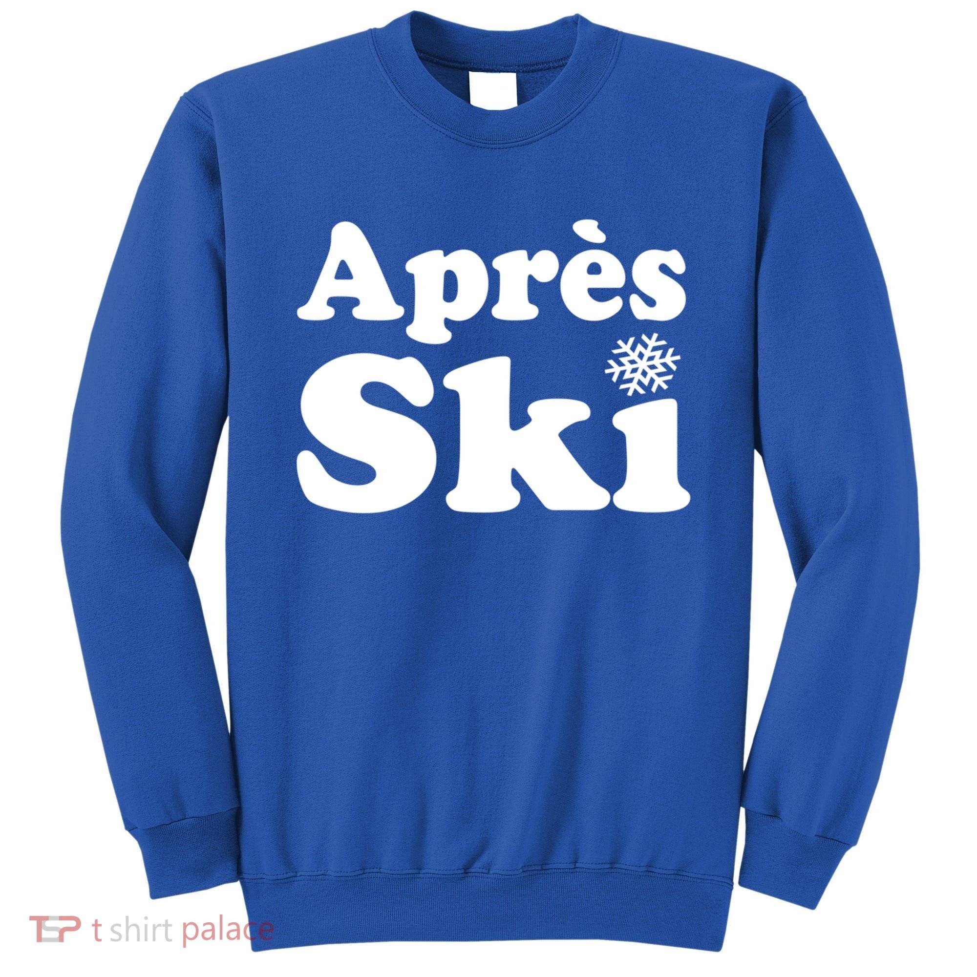Apres Ski Retro Style Snowflake Gift Sweatshirt