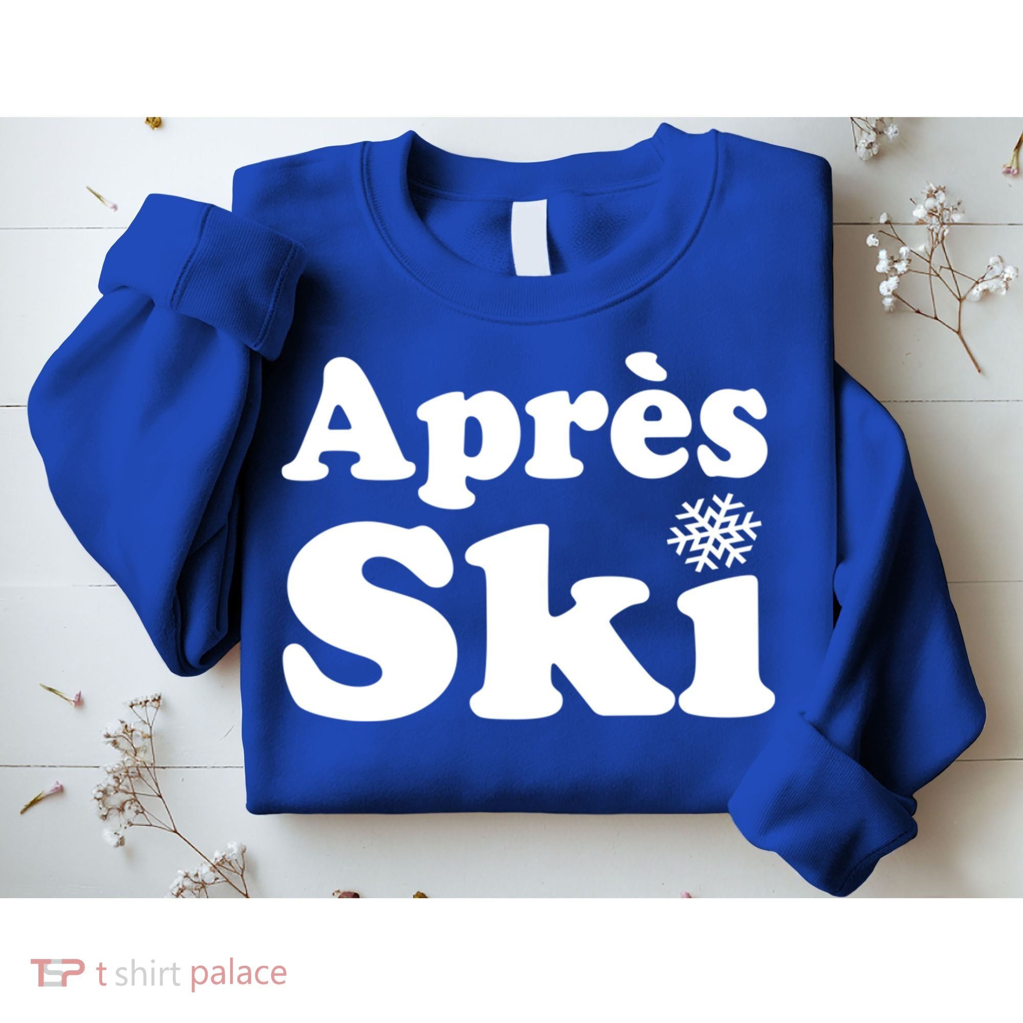 Apres Ski Retro Style Snowflake Gift Sweatshirt