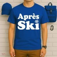 Apres Ski Retro Style Snowflake Gift T-Shirt thumb 6