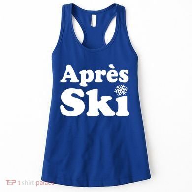 Apres Ski Retro Style Snowflake Gift Women's Tank Top