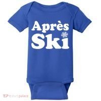 Apres Ski Retro Style Snowflake Gift Baby Bodysuit thumb 0