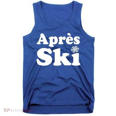 Apres Ski Retro Style Snowflake Gift Tank Top