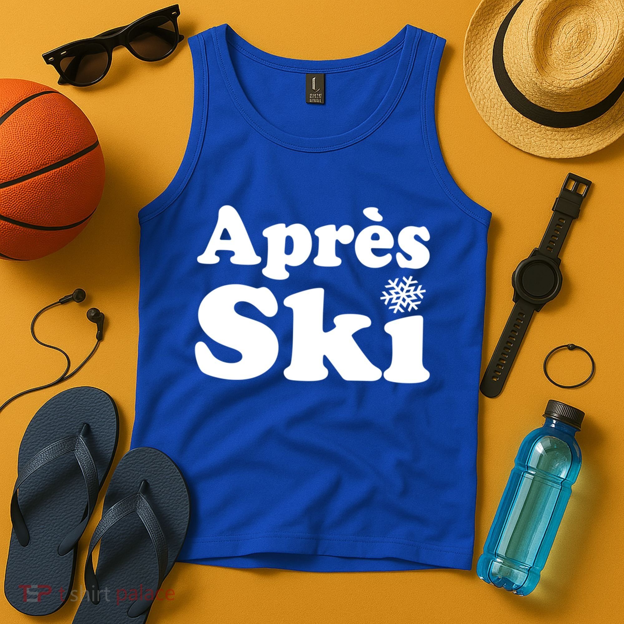 Apres Ski Retro Style Snowflake Gift Tank Top