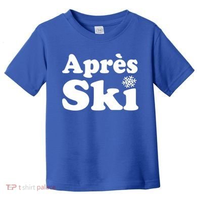 Apres Ski Retro Style Snowflake Gift Toddler T-Shirt