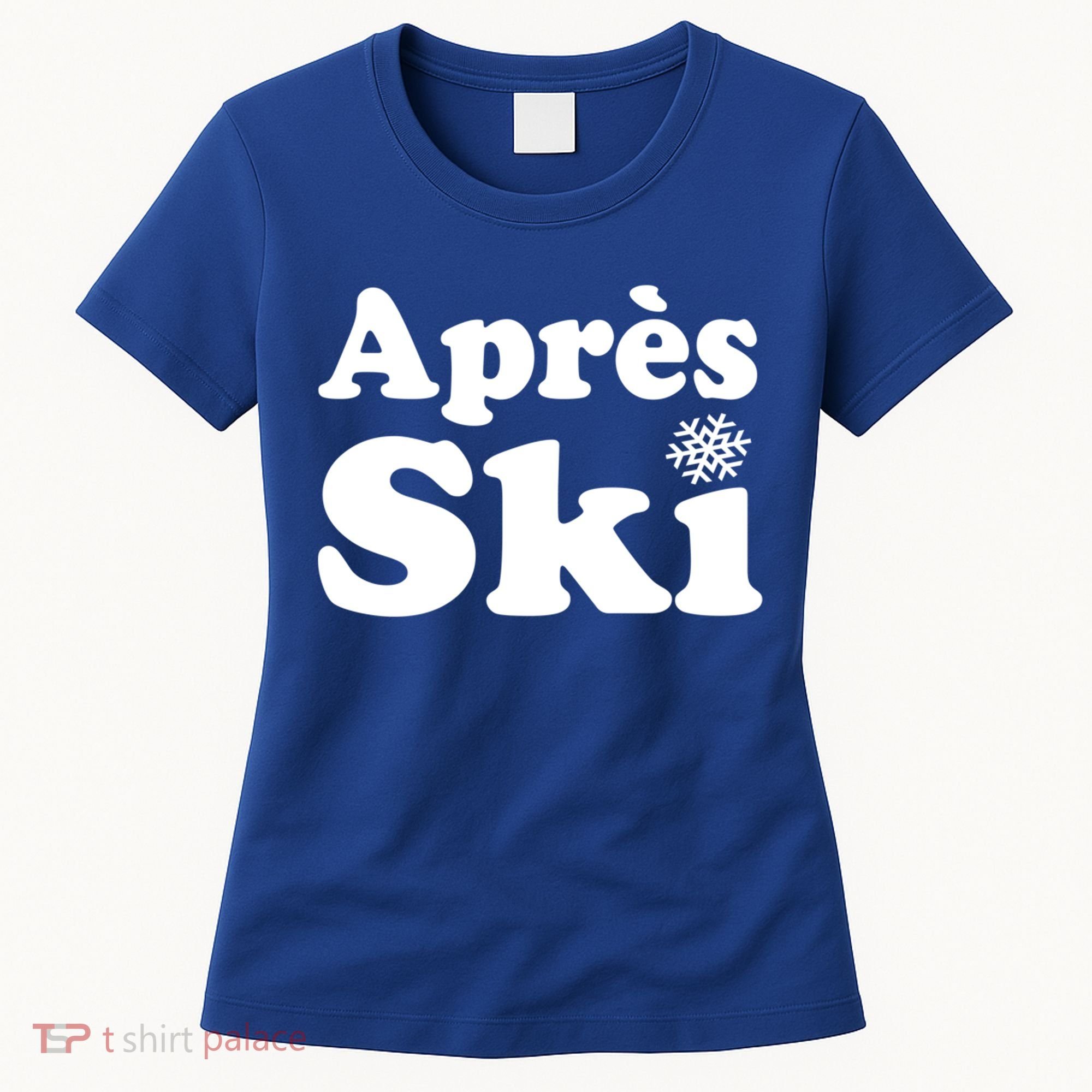 Apres Ski Retro Style Snowflake Gift Women's T-Shirt