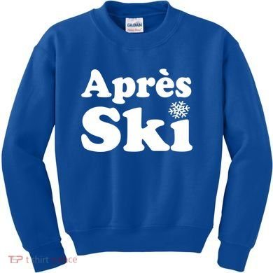 Apres Ski Retro Style Snowflake Gift Kids Sweatshirt