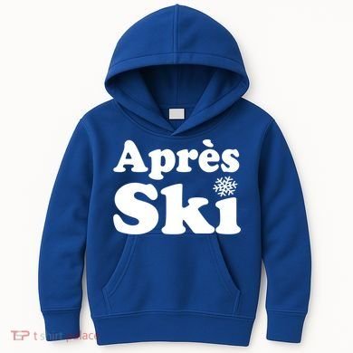 Apres Ski Retro Style Snowflake Gift Kids Hoodie