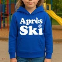 Apres Ski Retro Style Snowflake Gift Kids Hoodie thumb 3
