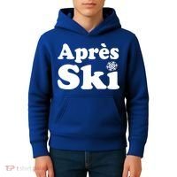 Apres Ski Retro Style Snowflake Gift Kids Hoodie thumb 4