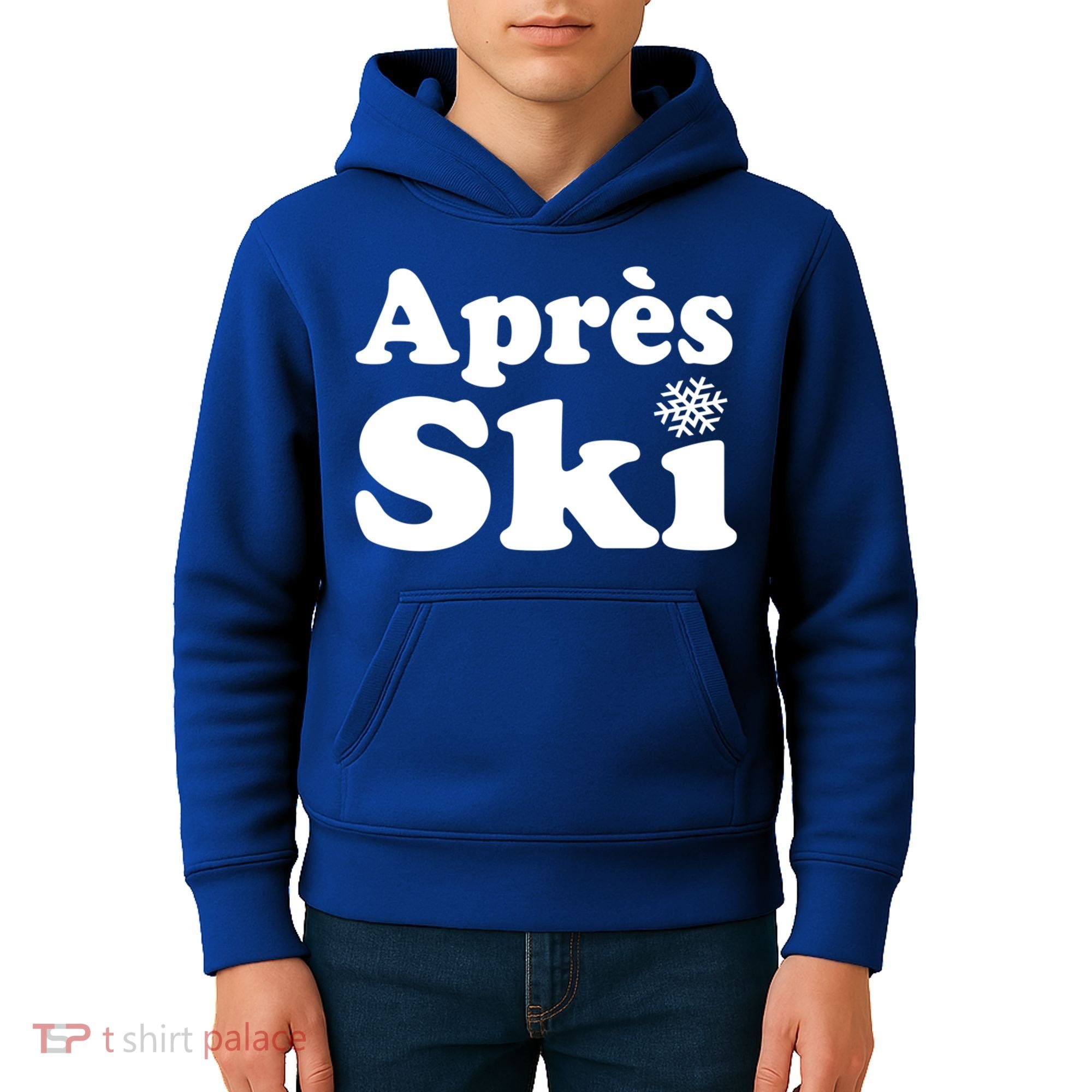 Apres Ski Retro Style Snowflake Gift Kids Hoodie