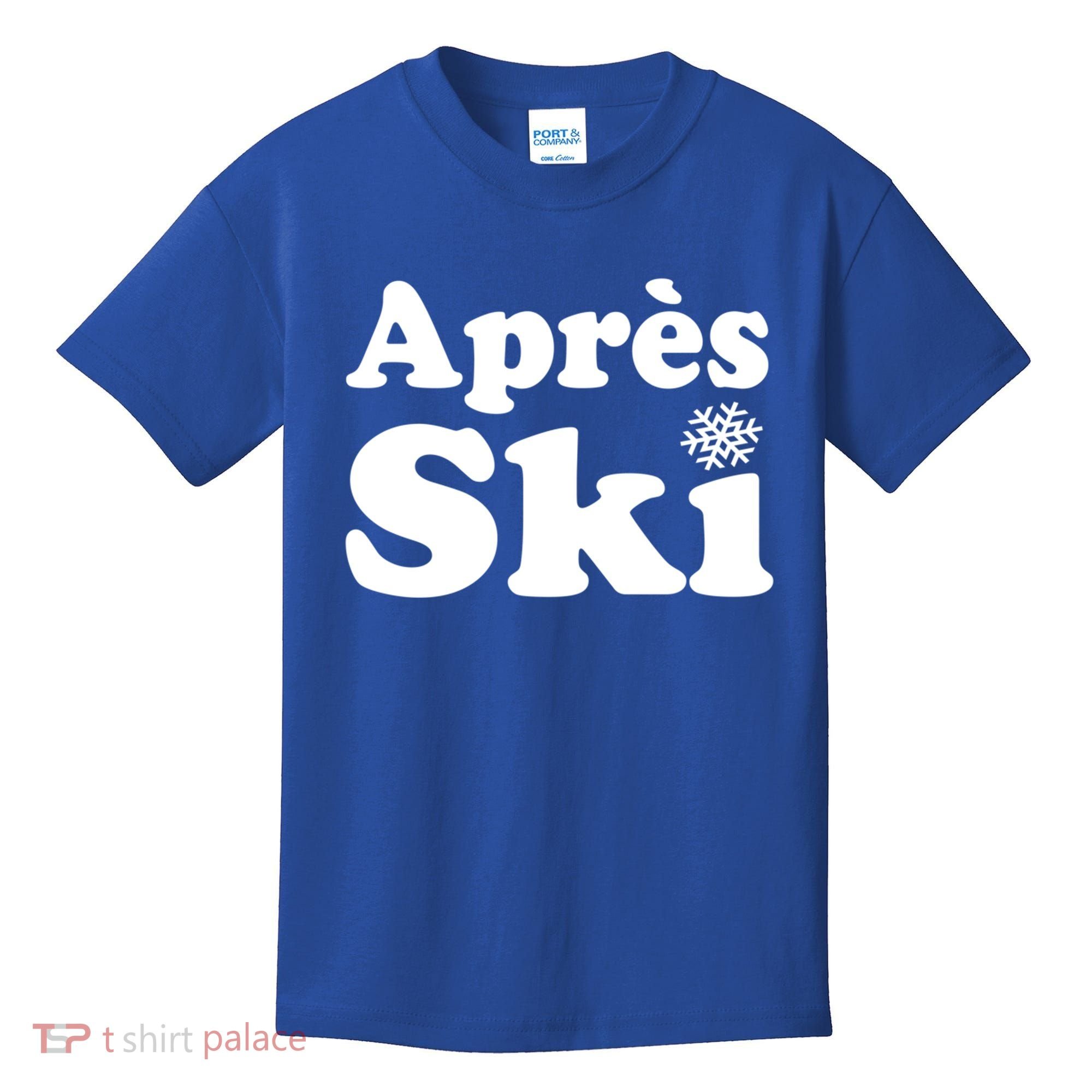Apres Ski Retro Style Snowflake Gift Kids T-Shirt