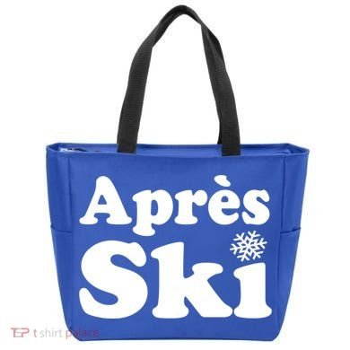 Apres Ski Retro Style Snowflake Gift Tote Bag