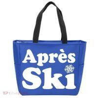 Apres Ski Retro Style Snowflake Gift Tote Bag thumb 0