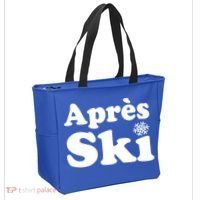 Apres Ski Retro Style Snowflake Gift Tote Bag thumb 2