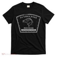 Au Sable River Michigan Fly Fishing T-Shirt thumb 0