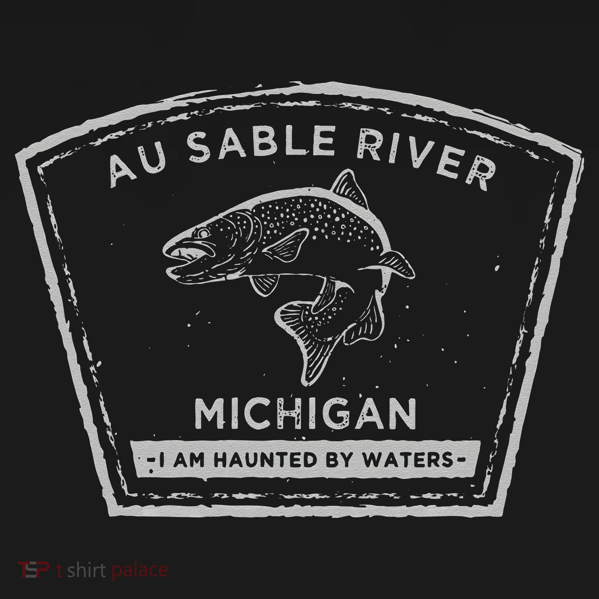 Au Sable River Michigan Fly Fishing Women's Tank Top