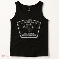 Au Sable River Michigan Fly Fishing Tank Top thumb 2