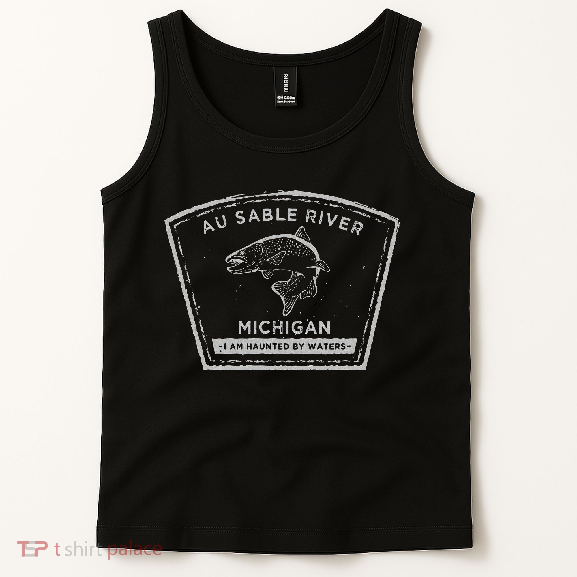 Au Sable River Michigan Fly Fishing Tank Top