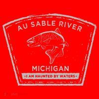 Au Sable River Michigan Fly Fishing Santa Hat thumb 1