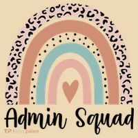 Admin Squad Rainbow Matching Admin Team Assistants Staff Gift Tote Bag thumb 4