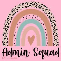 Admin Squad Rainbow Matching Admin Team Assistants Staff Gift Coaster thumb 2