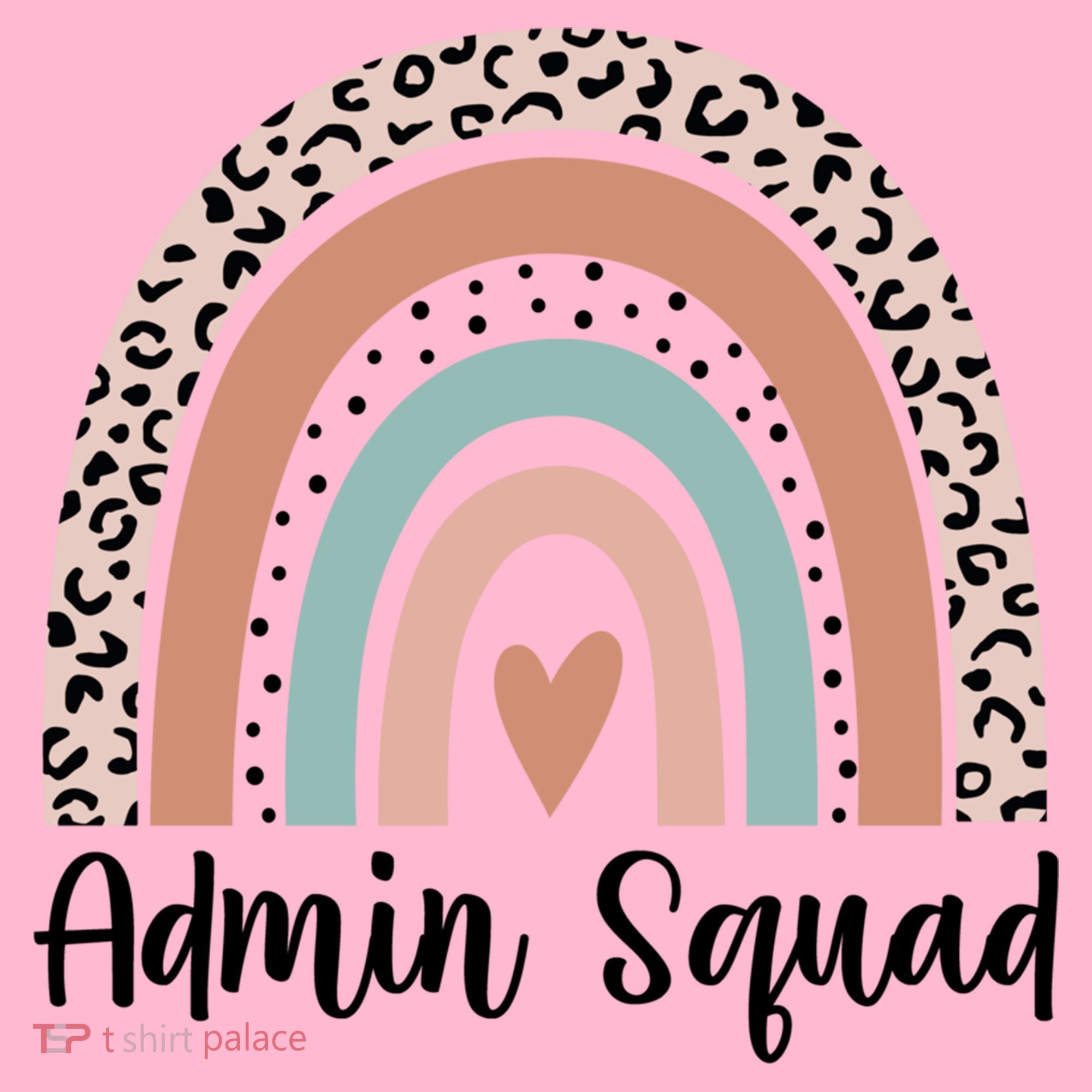 Admin Squad Rainbow Matching Admin Team Assistants Staff Gift Coaster
