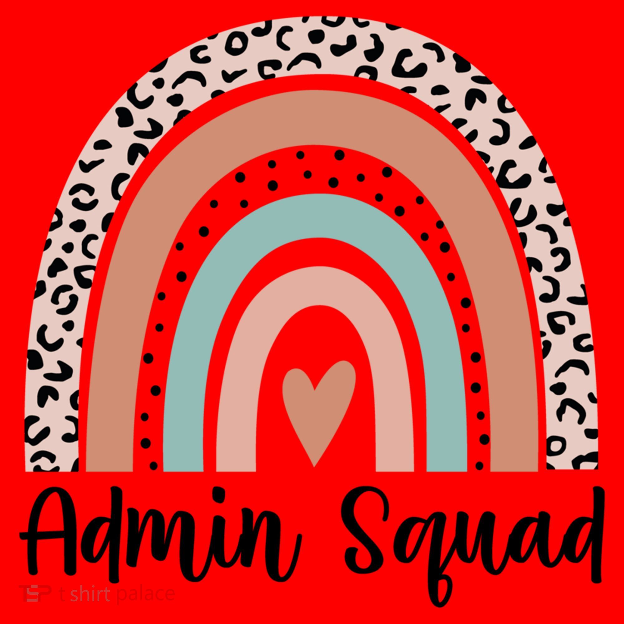 Admin Squad Rainbow Matching Admin Team Assistants Staff Gift Santa Hat