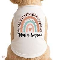 Admin Squad Rainbow Matching Admin Team Assistants Staff Gift Doggie Tank thumb 0