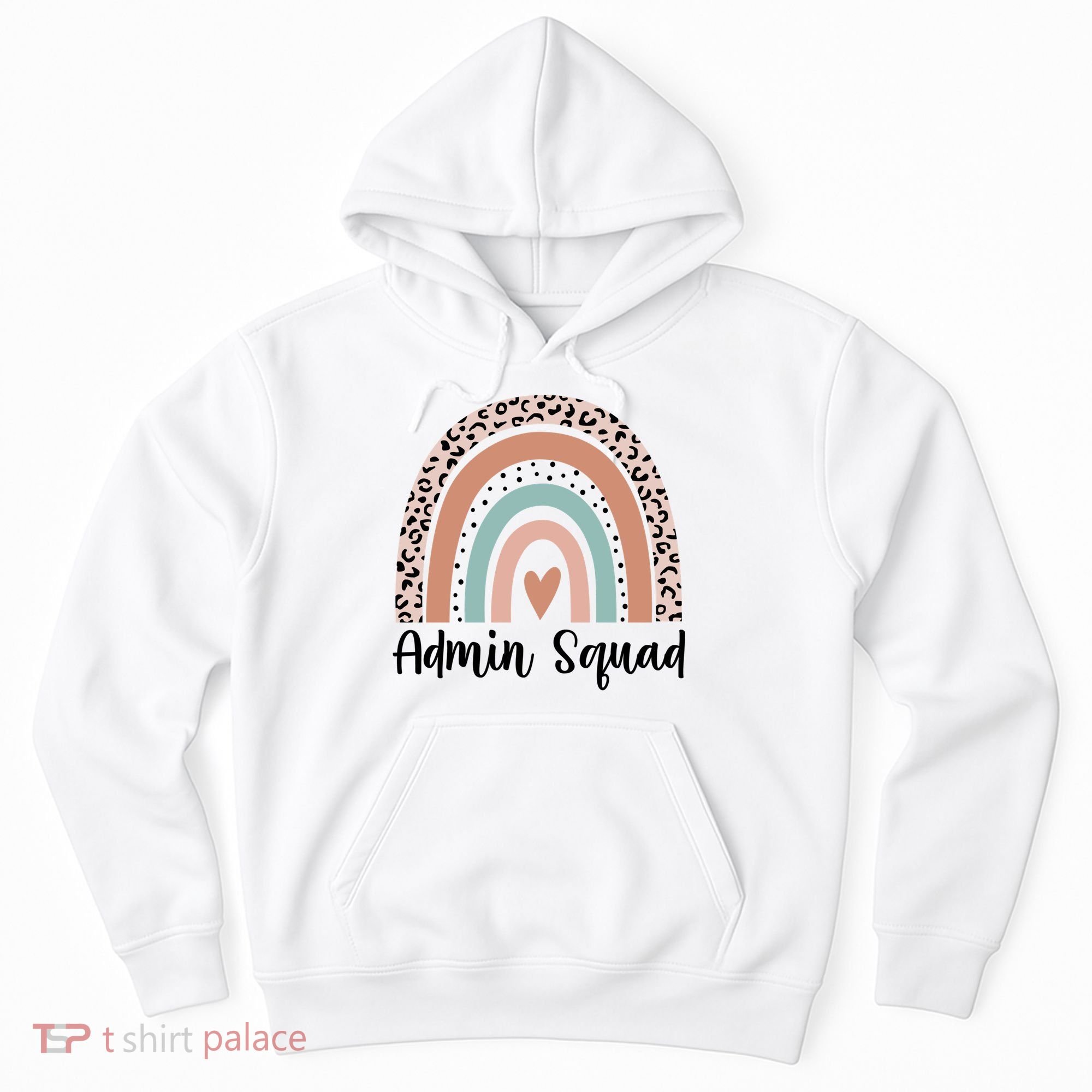 Admin Squad Rainbow Matching Admin Team Assistants Staff Gift Hoodie