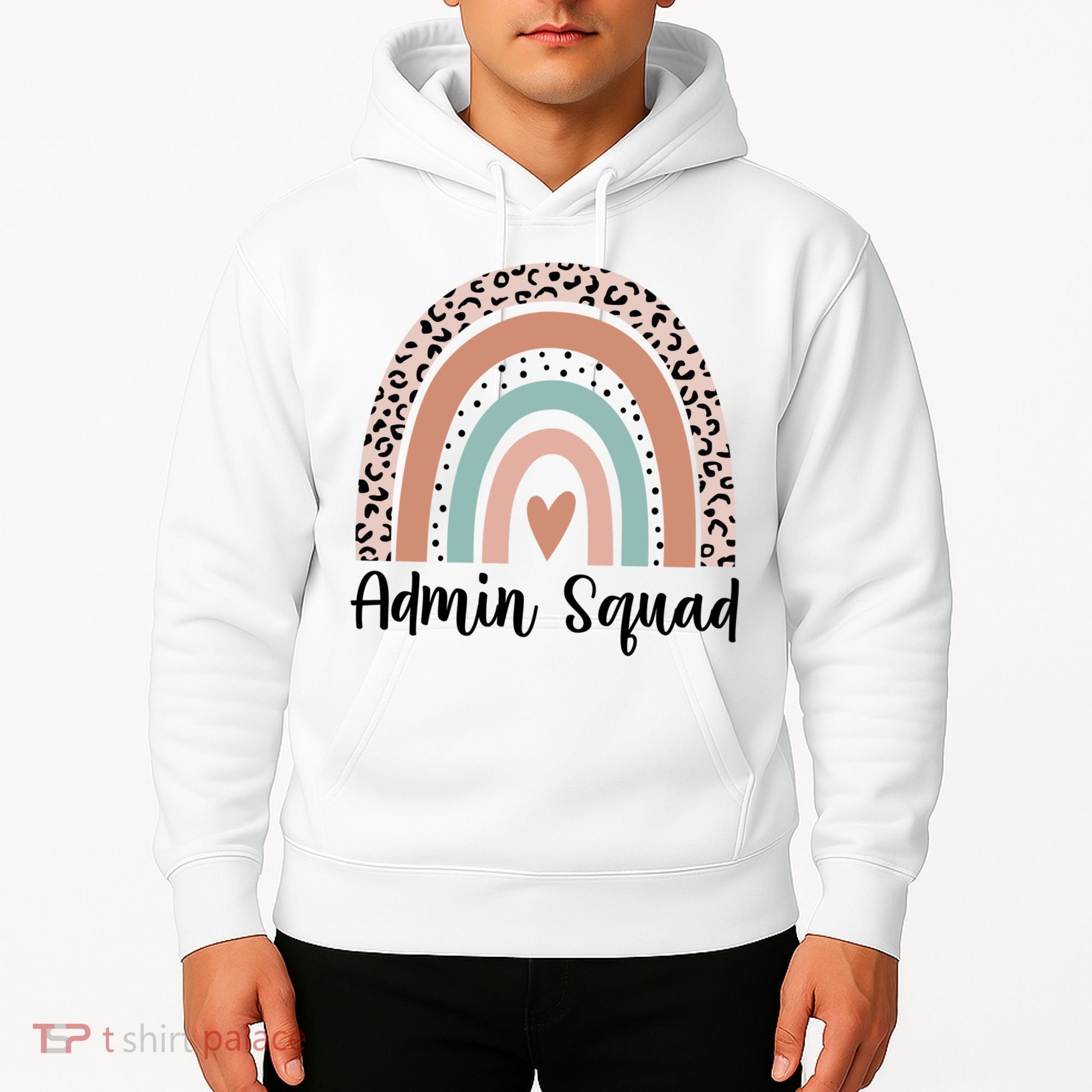 Admin Squad Rainbow Matching Admin Team Assistants Staff Gift Hoodie