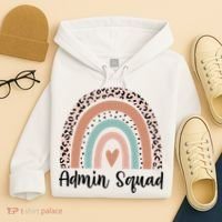 Admin Squad Rainbow Matching Admin Team Assistants Staff Gift Hoodie thumb 4