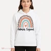 Admin Squad Rainbow Matching Admin Team Assistants Staff Gift Hoodie thumb 5