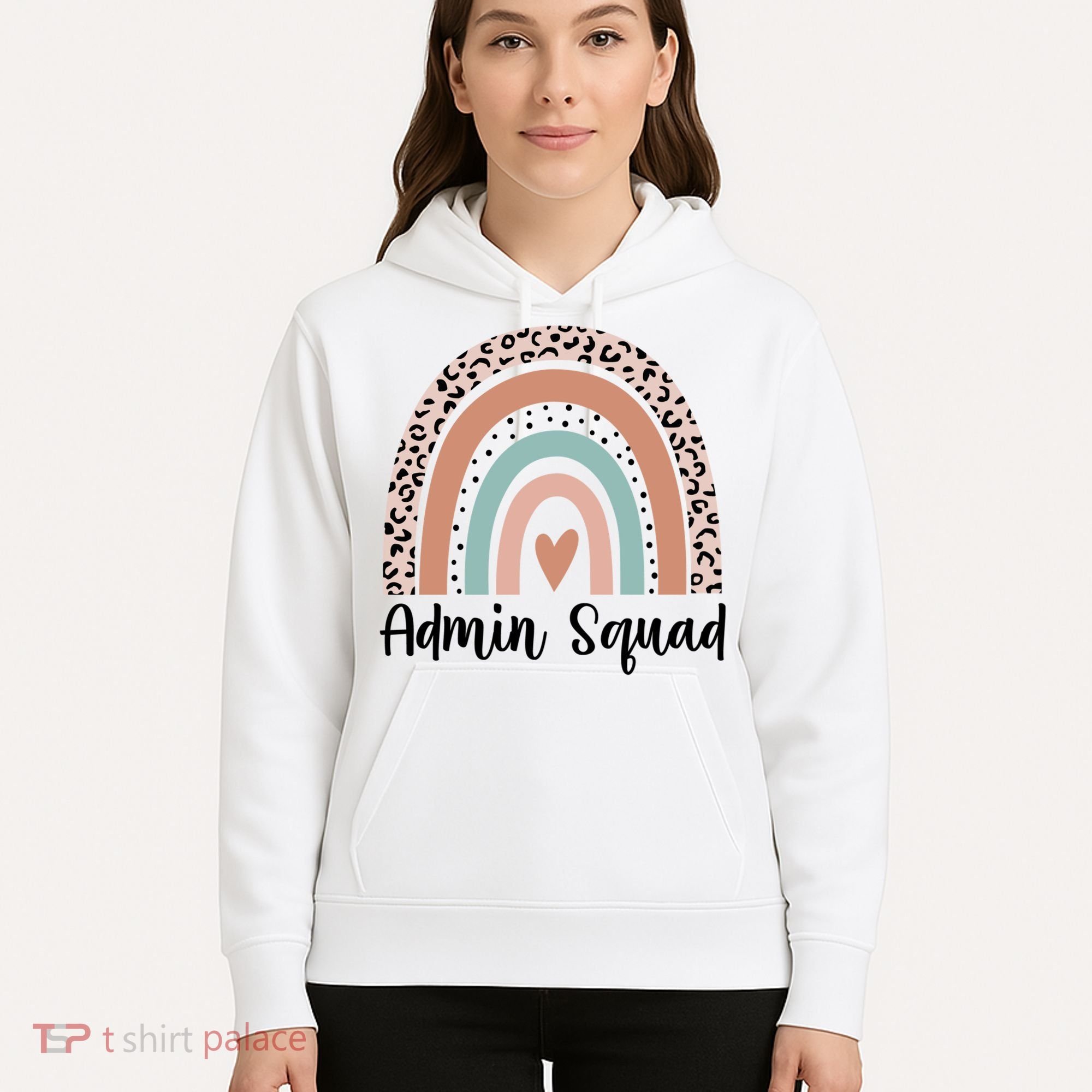 Admin Squad Rainbow Matching Admin Team Assistants Staff Gift Hoodie