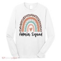 Admin Squad Rainbow Matching Admin Team Assistants Staff Gift Long Sleeve Shirt thumb 0