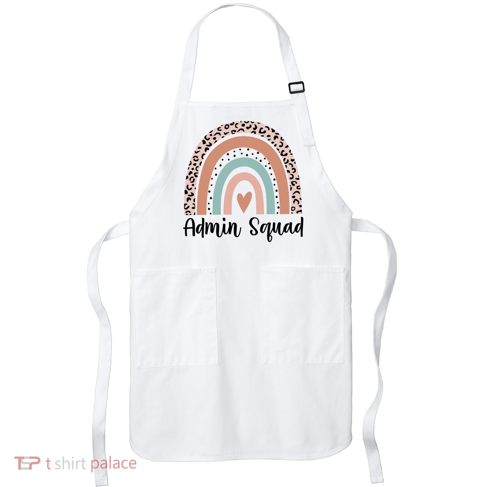 Admin Squad Rainbow Matching Admin Team Assistants Staff Gift Apron