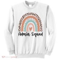 Admin Squad Rainbow Matching Admin Team Assistants Staff Gift Sweatshirt thumb 0