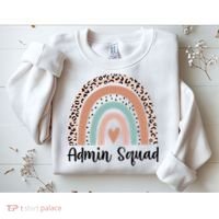 Admin Squad Rainbow Matching Admin Team Assistants Staff Gift Sweatshirt thumb 2